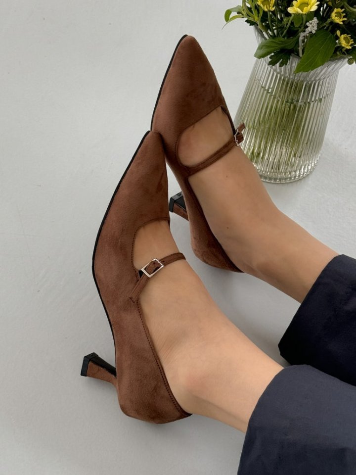 Vade - Korean Women Fashion - #womensfashion - Low Heel Mary Jane Loafer Heels