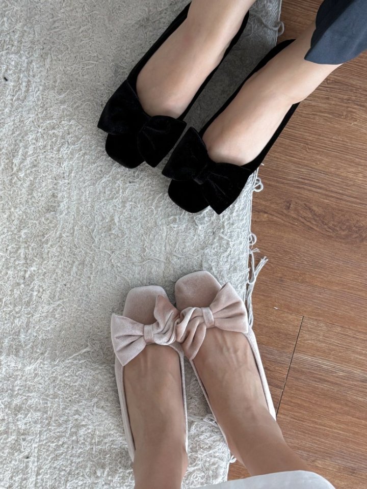 Vade - Korean Women Fashion - #womensfashion - Ribbon Basic Suede Flats - 3