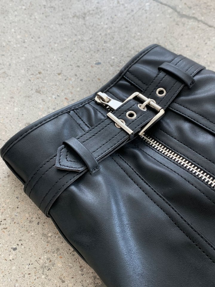 Vade - Korean Women Fashion - #womensfashion - Buckle Zipper Walker Boots - 3