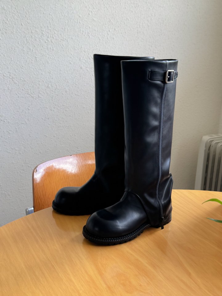 Vade - Korean Women Fashion - #womensfashion - Biker Rider Half Boots - 2