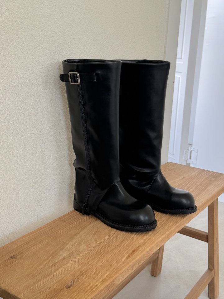 Vade - Korean Women Fashion - #womensfashion - Biker Rider Half Boots - 8