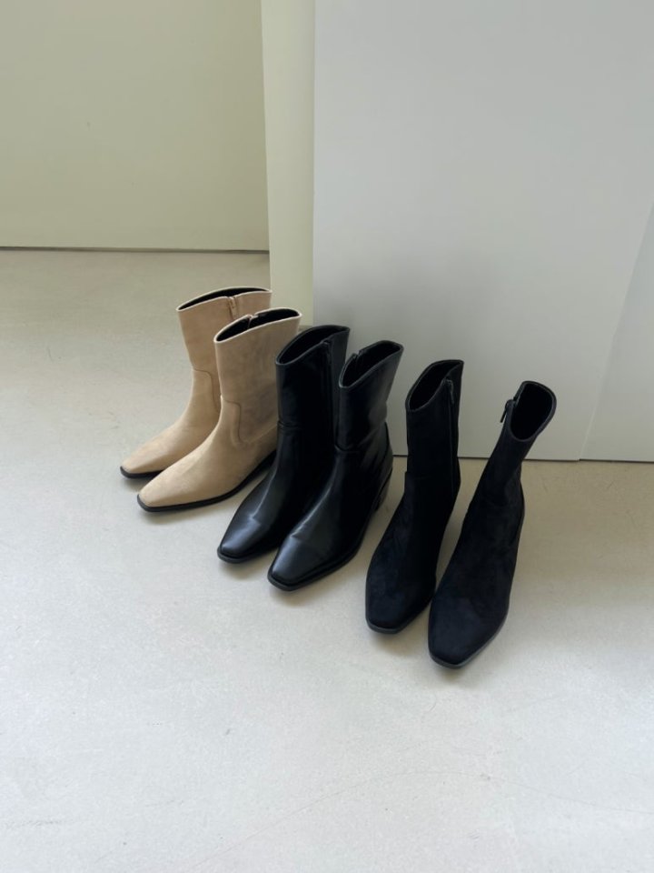 Vade - Korean Women Fashion - #womensfashion - Short Half Middle Boots - 8