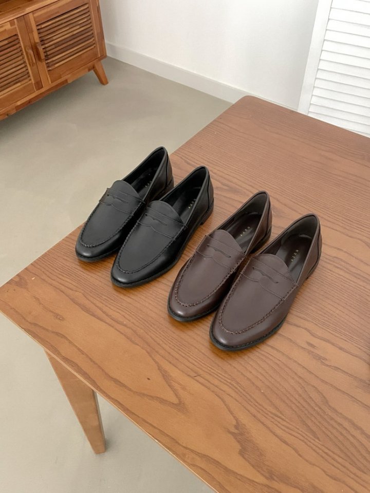 Vade - Korean Women Fashion - #womensfashion - PU Low Heel Loafers - 9