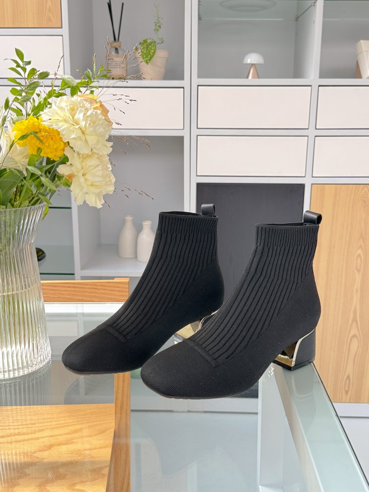 Vade - Korean Women Fashion - #womensfashion - Stretch Ankle Boots - 7