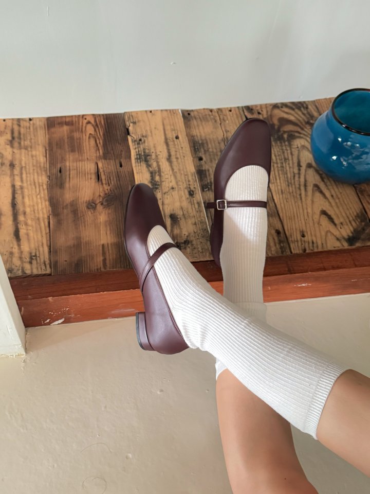 Vade - Korean Women Fashion - #womensfashion - Mary Jane Round Flats - 6