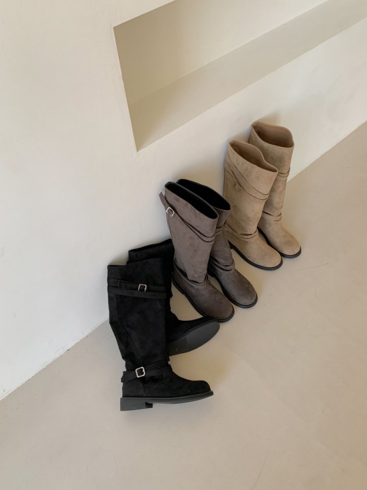 Vade - Korean Women Fashion - #womensfashion - Strap Middle Half Boots - 2