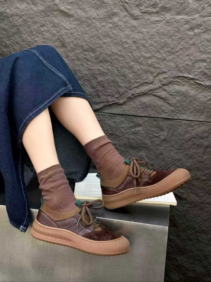 Vade - Korean Women Fashion - #womensfashion - Cute Round Sneakers - 5