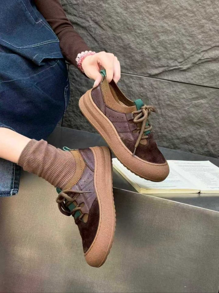 Vade - Korean Women Fashion - #womensfashion - Cute Round Sneakers - 9
