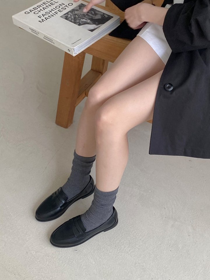 Vade - Korean Women Fashion - #womensfashion - Basic Penny Loafers - 7