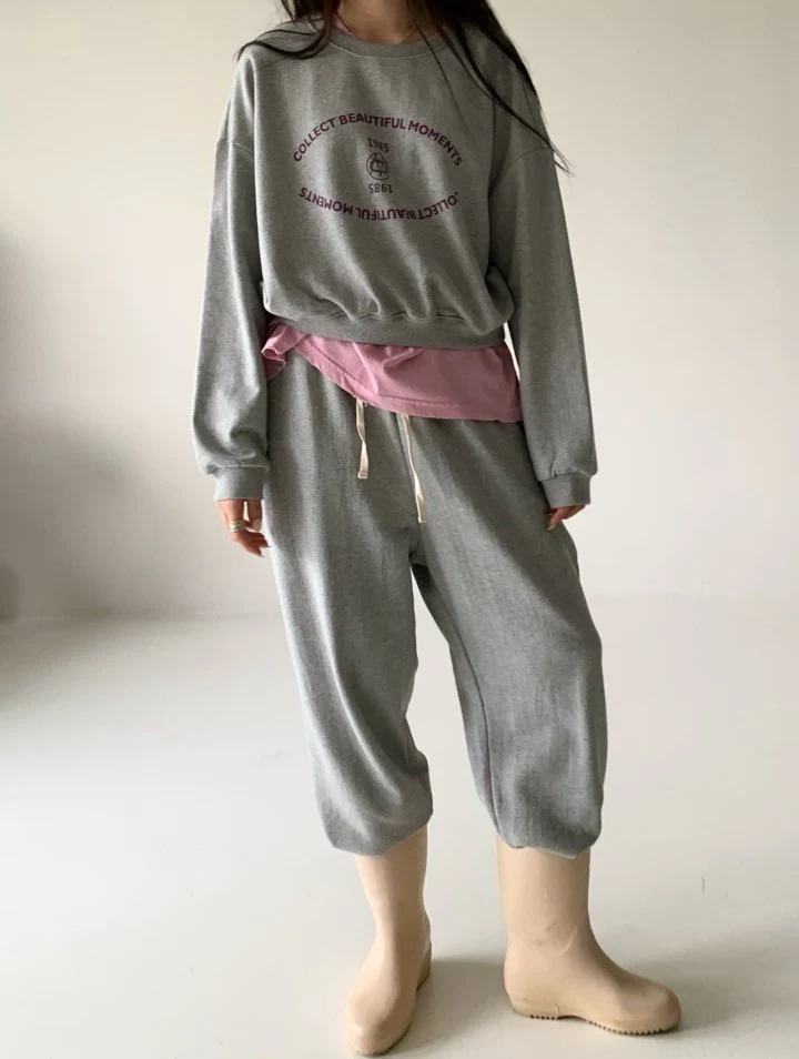 Via - Korean Women Fashion - #momslook - Moment Top Bottom Set - 6