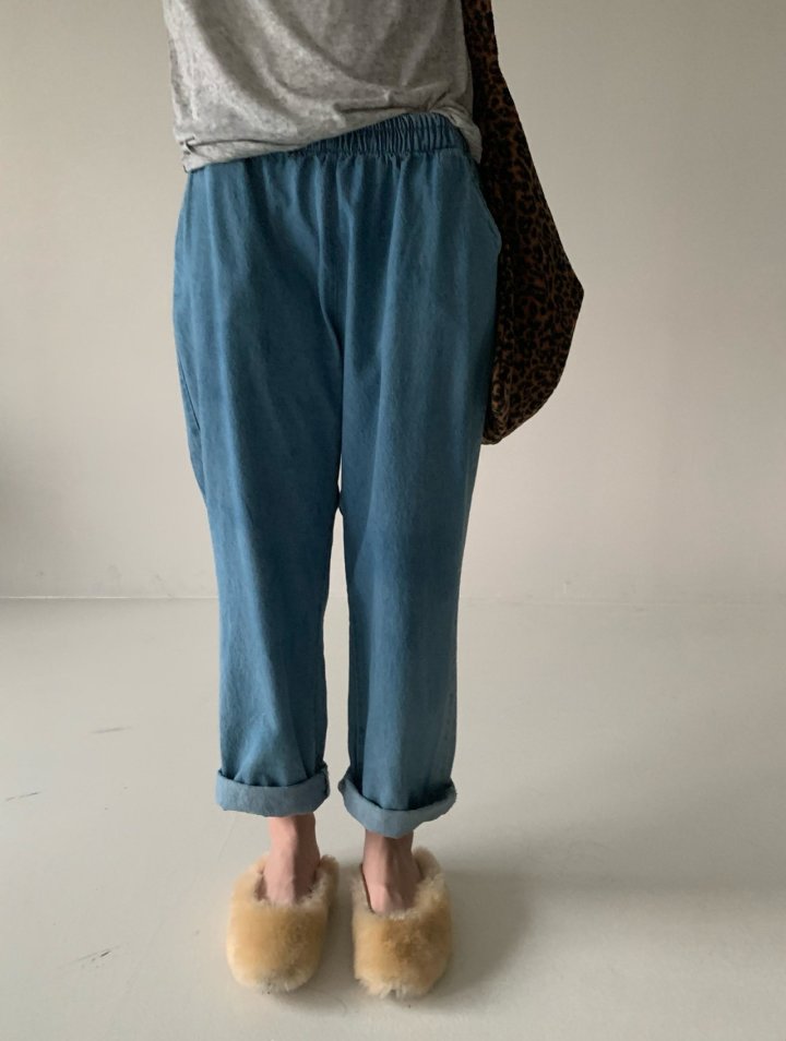Via - Korean Women Fashion - #pursuepretty - Denim Baggy Pants