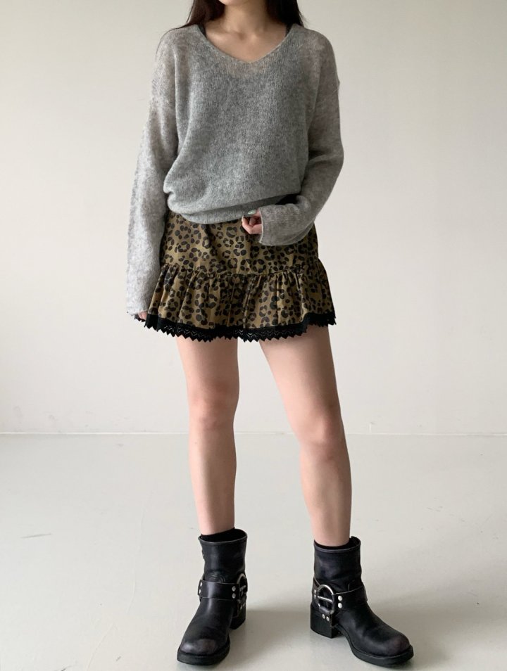 Via - Korean Women Fashion - #thatsdarling - Leopard Mini Skirt - 9