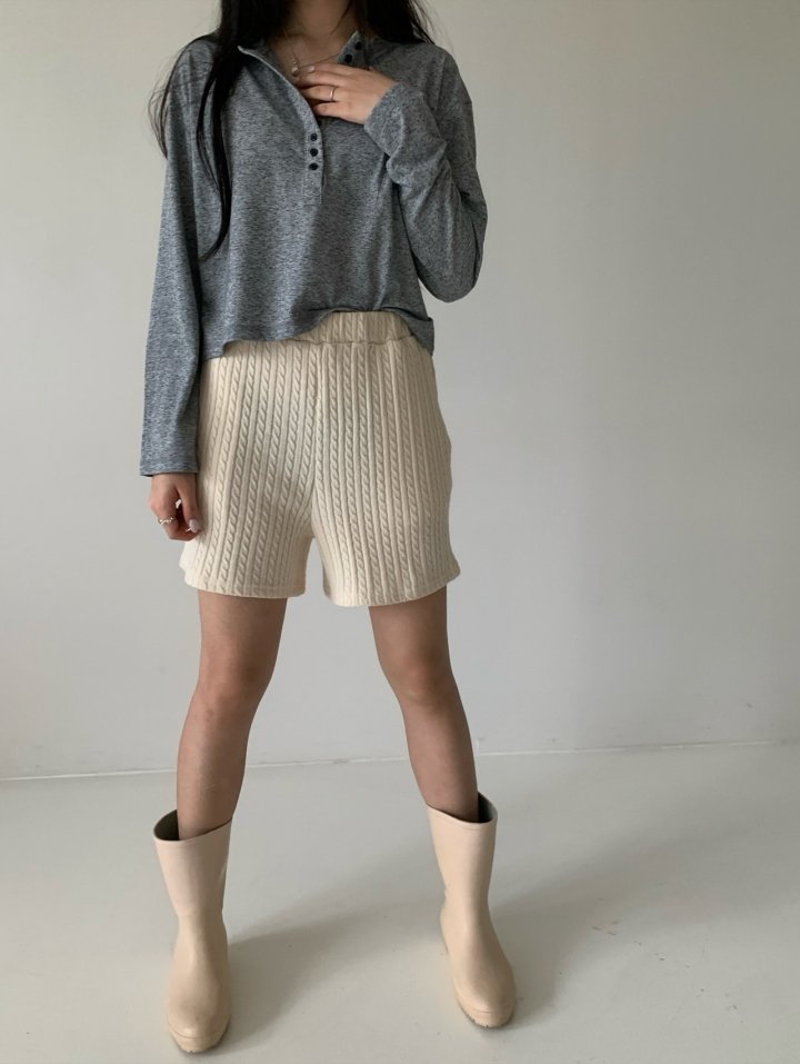 Via - Korean Women Fashion - #thatsdarling - Alle Button Tee - 7