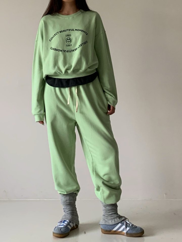 Via - Korean Women Fashion - #momslook - Moment Top Bottom Set - 4