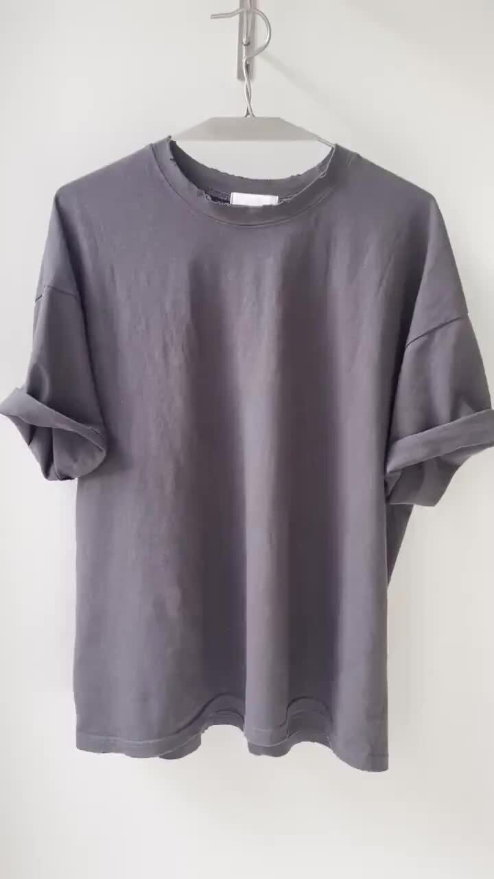 Via - Korean Women Fashion - #womensfashion - Vintage Round Short Sleeved Tee - 2