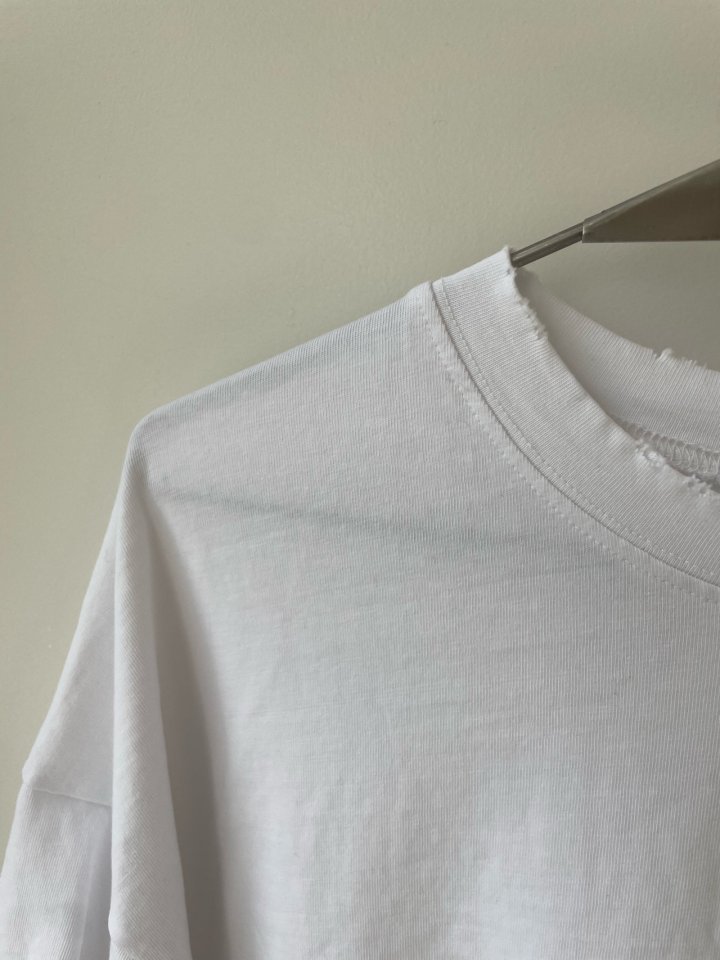 Via - Korean Women Fashion - #womensfashion - Vintage Round Short Sleeved Tee