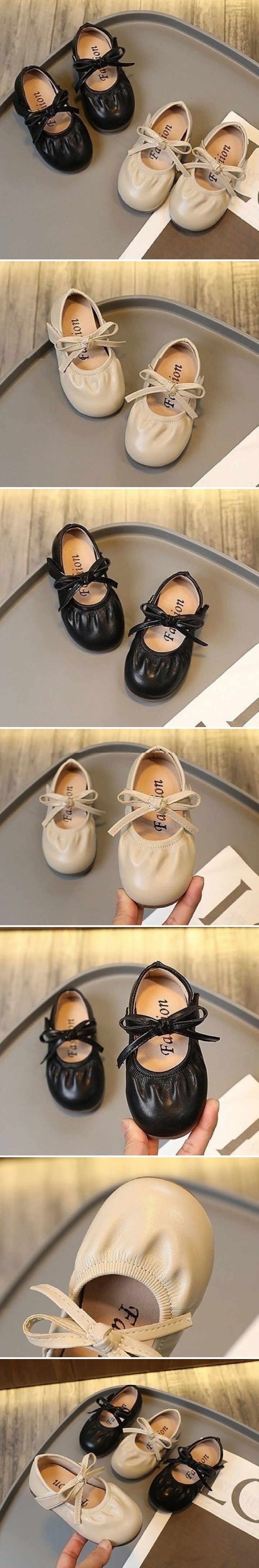 Woori Doori - Korean Children Fashion - #childofig - Pleated Bow Flat