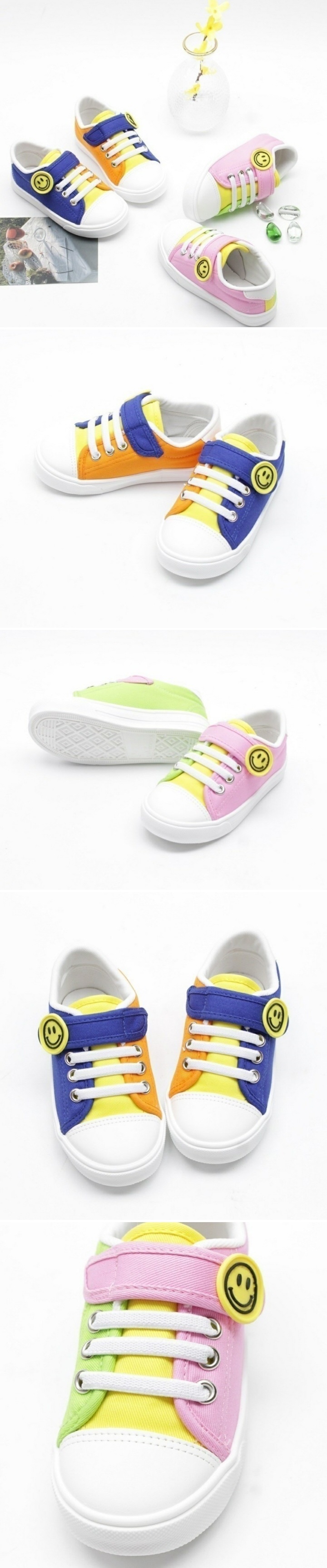 Woori Doori - Korean Children Fashion - #fashionkids - Peekaboo Smile Color Sneaker