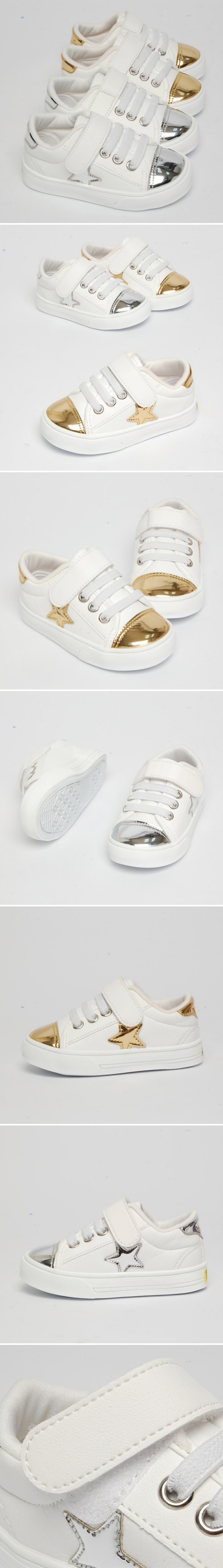 Woori Doori - Korean Children Fashion - #kidsshorts - Peekaboo Golden Shoe