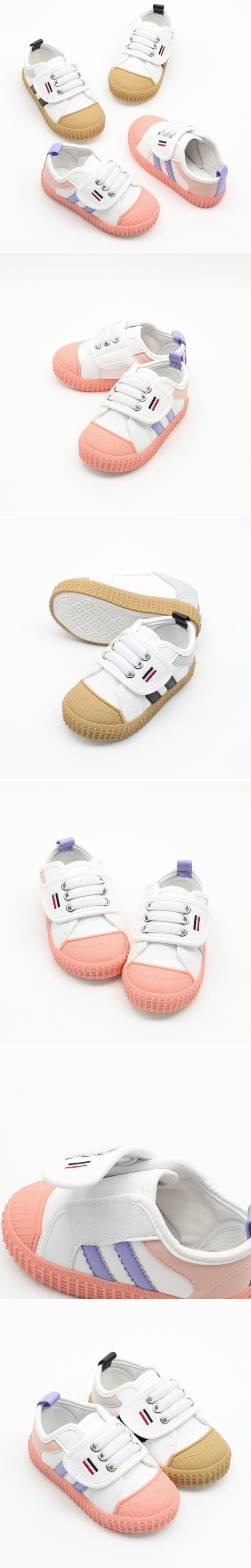 Woori Doori - Korean Children Fashion - #kidsstore - Peekaboo Triple Circle Sneaker