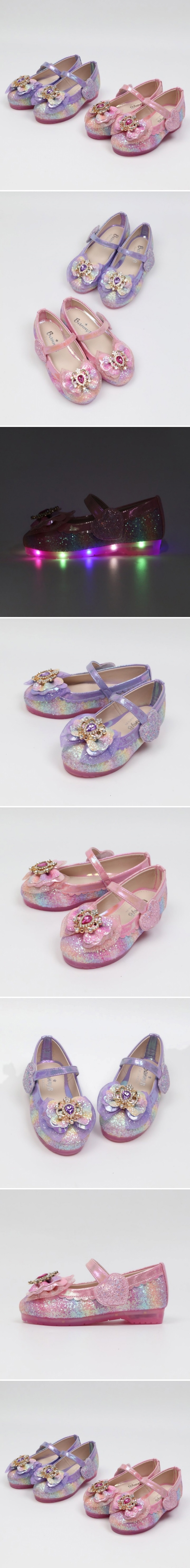 Woori Doori - Korean Children Fashion - #kidzfashiontrend - Merry M Rainbow Heart LED Shoe