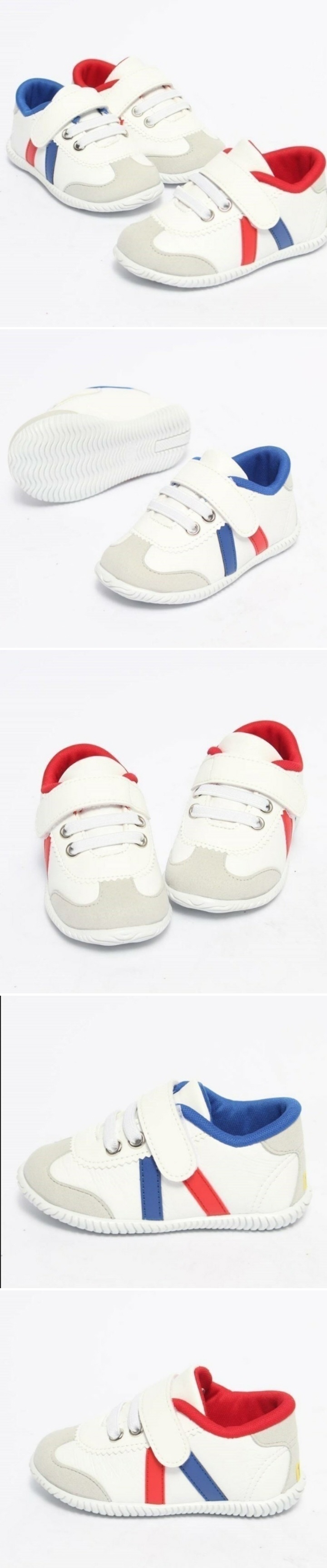 Woori Doori - Korean Children Fashion - #kidzfashiontrend - Peekaboo Double Line Sneaker