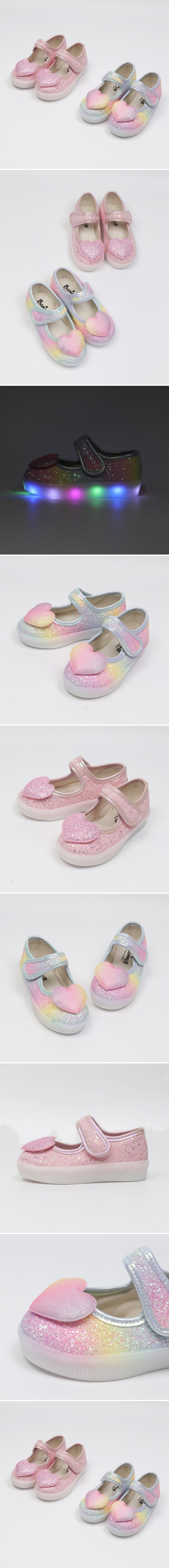 Woori Doori - Korean Children Fashion - #stylishchildhood - Merry M Heart Wing Mary Jane LED