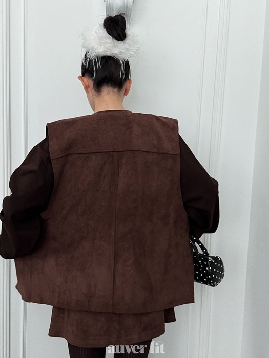 Suede Oversized Vest Suede Oversized Vest