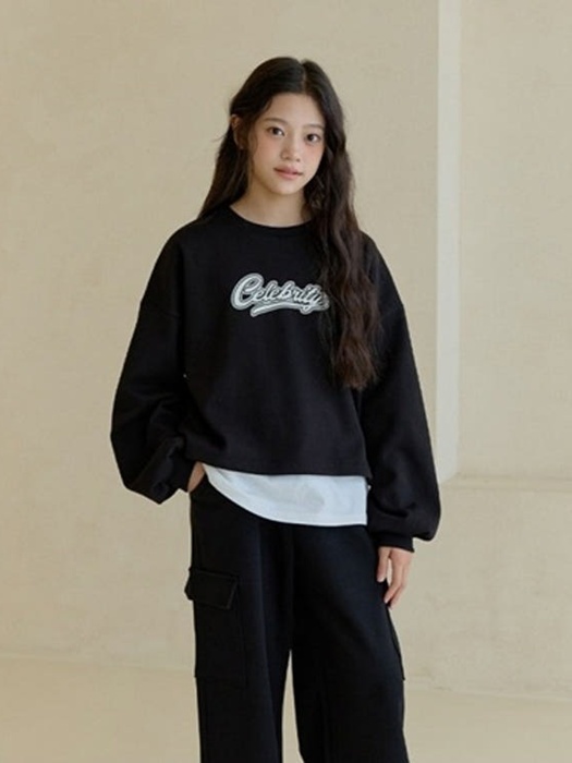 Celeb Layered Crop Tee (with Inner Tee) Celeb Layered Crop Tee (with Inner Tee)