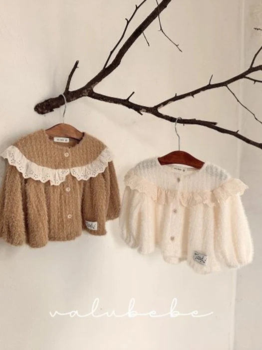 Lace Yoke Cardigan (Bebe) Lace Yoke Cardigan (Bebe)