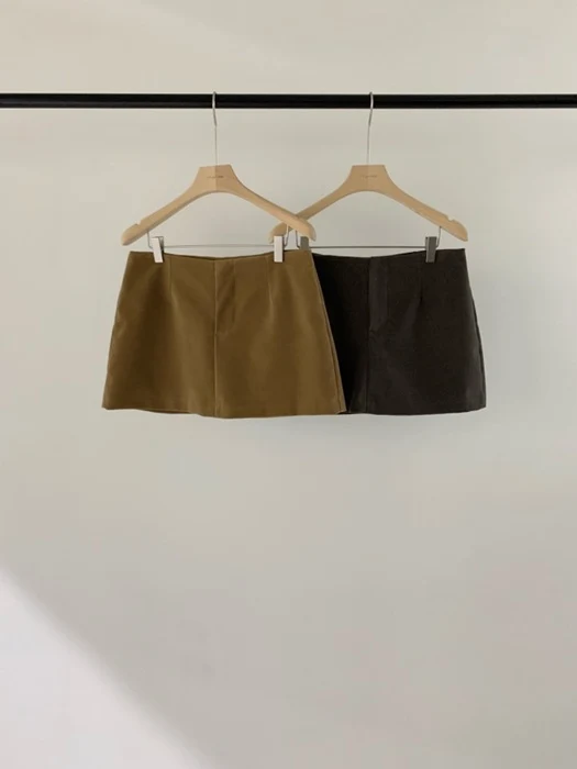Suede Skort Suede Skort