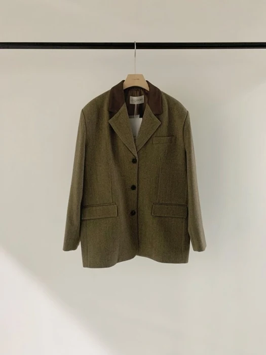 Contrast Collar Jacket Contrast Collar Jacket