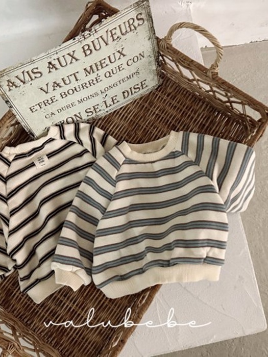 Multi Stripe Brushed Sweatshirt (Kids) Multi Stripe Brushed Sweatshirt (Kids)
