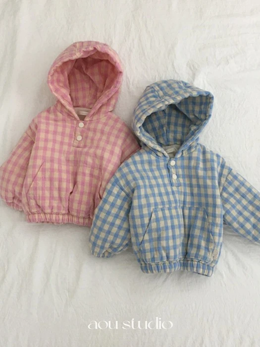 Check Padded Anorak Check Padded Anorak