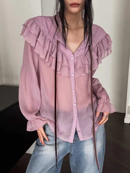 Sorbet Velvet Blouse Sorbet Velvet Blouse