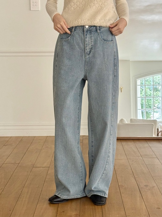 Striped Denim Pants Striped Denim Pants