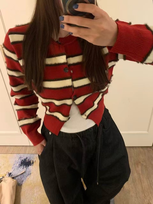 Myu Striped Cardigan