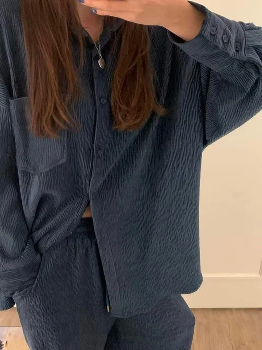 Velvet Pleats Set