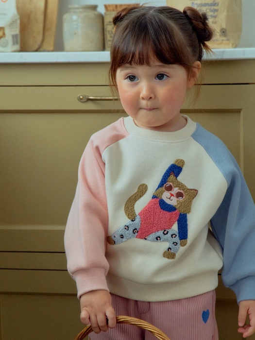 Fleece Embroidery Raglan Tee Fleece Embroidery Raglan Tee