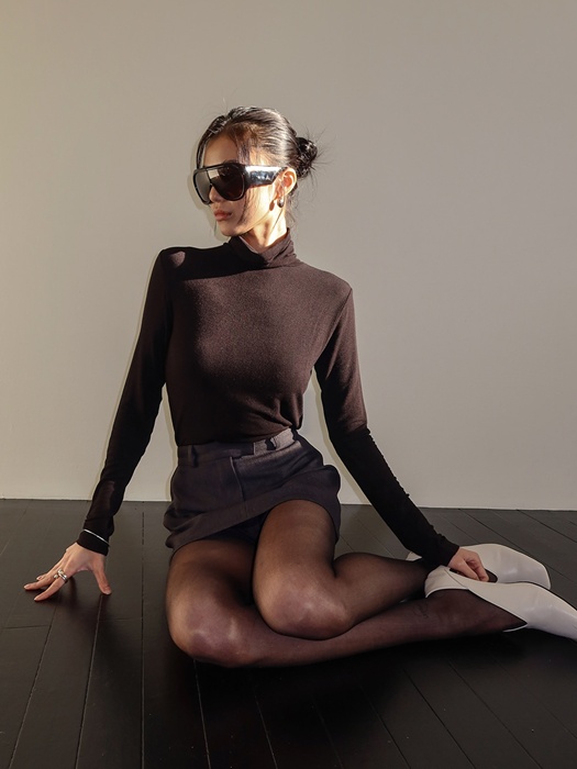 Labe Wool Turtleneck Long Sleeve Tee Labe Wool Turtleneck Long Sleeve Tee