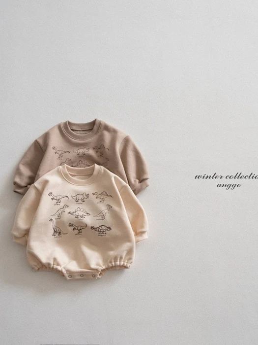 (Bebe) Winter Dino Romper (Bebe) Winter Dino Romper