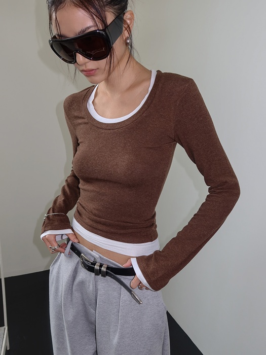 Hairy Color Angora Tee Hairy Color Angora Tee