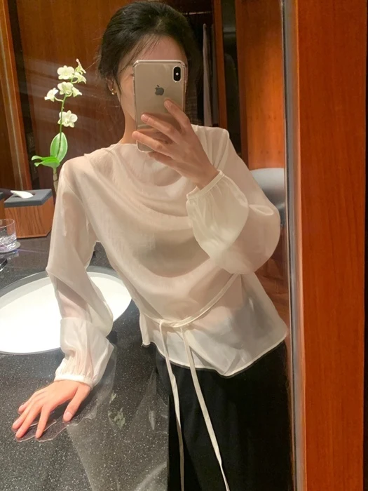 Silk Belt Blouse Silk Belt Blouse