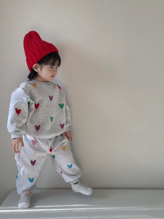 Fleece Balloon Top Bottom Set Fleece Balloon Top Bottom Set