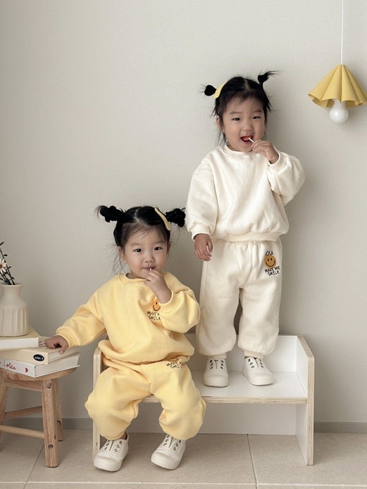 You Smile Fleece Top Bottom Set You Smile Fleece Top Bottom Set