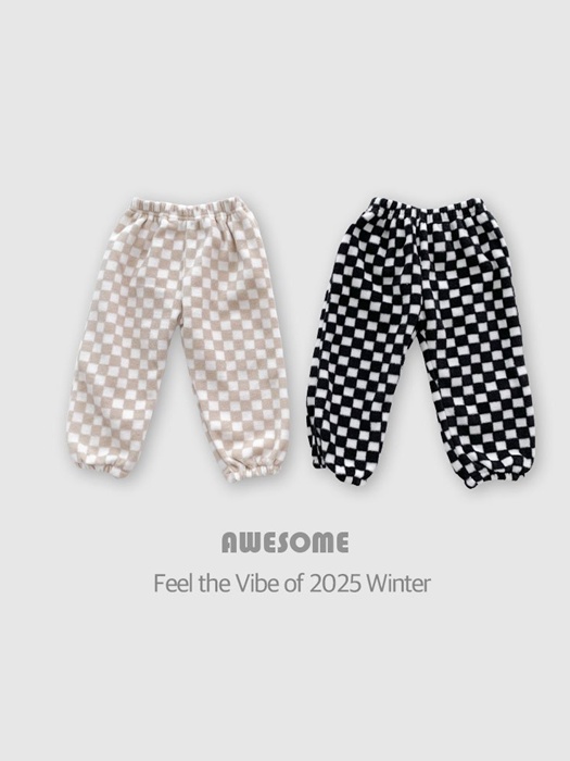 Checkerboard Fleece Pants Checkerboard Fleece Pants