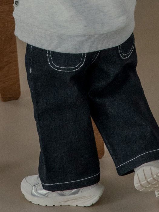 Allo Denim Brushed Pants