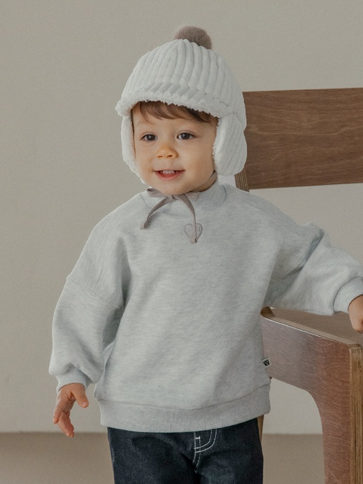 Omar Mock Neck Brushed Sweatshirt