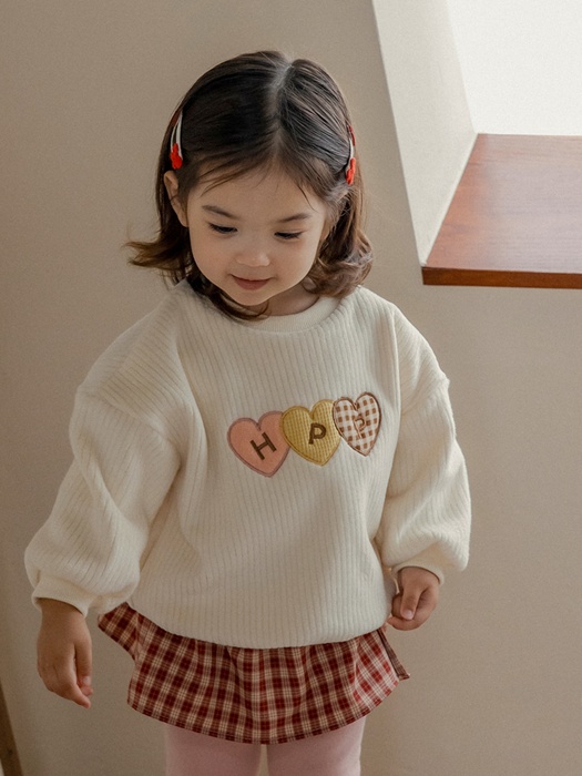 Vanilla Double Velour Baby Sweatshirt