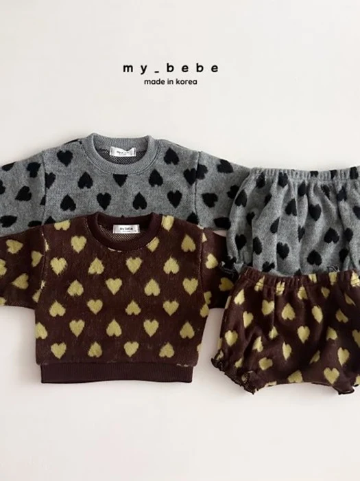 Heart Jacquard Bloomer Set